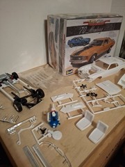 Revell 85-4203 ’70 Mustang Mach 1 1:24 Special Edition Model Kit Partially Toget