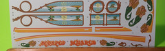 Decal Sheet 1975 Chevy Van Aquarod Race Team 1/25 AMT Custom Mermaid Boat Theme