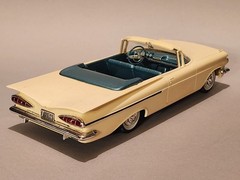 Vintage SMP/AMT 1959 Chevrolet Impala Conv 1/25 Scale Built Kit – Super Clean!