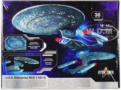 SKILL 2 MODEL KIT U.S.S. ENTERPRISE NCC-1701-D “STAR TREK” 1/1400 AMT AMT1429 M