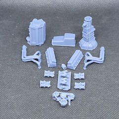 Crossram SBC 350ci model engine resin 3D printed 1:24-1:8 scale