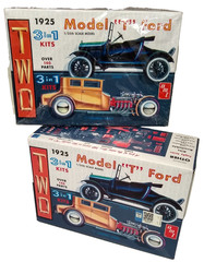 2 LOT AMT 626 1925 Ford Model T 1:25 Model 1 Kit Complete 1 Kit Incomplete READ