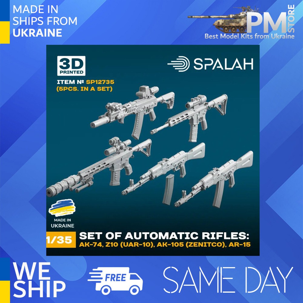 SPALAH 12735 1/35 Automatic rifles AK-74 AK-74 without magazineZ10 UAR-10 AK-105