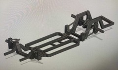 1/25 1/24 Scale 3d Resin Lowered Truck Frame