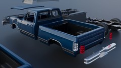 1/25 resin 3d printed 1987 Dodge Ram W150 pickup by Andrey Bezrodny
