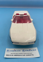 AMT America Corvette Convertible Artic White/Red Interior Model 8923