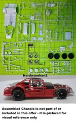DONOR CHASSIS #1 -SHORT TRACK – DIRT – NASCAR STOCK CAR CHASSIS KIT -1/25