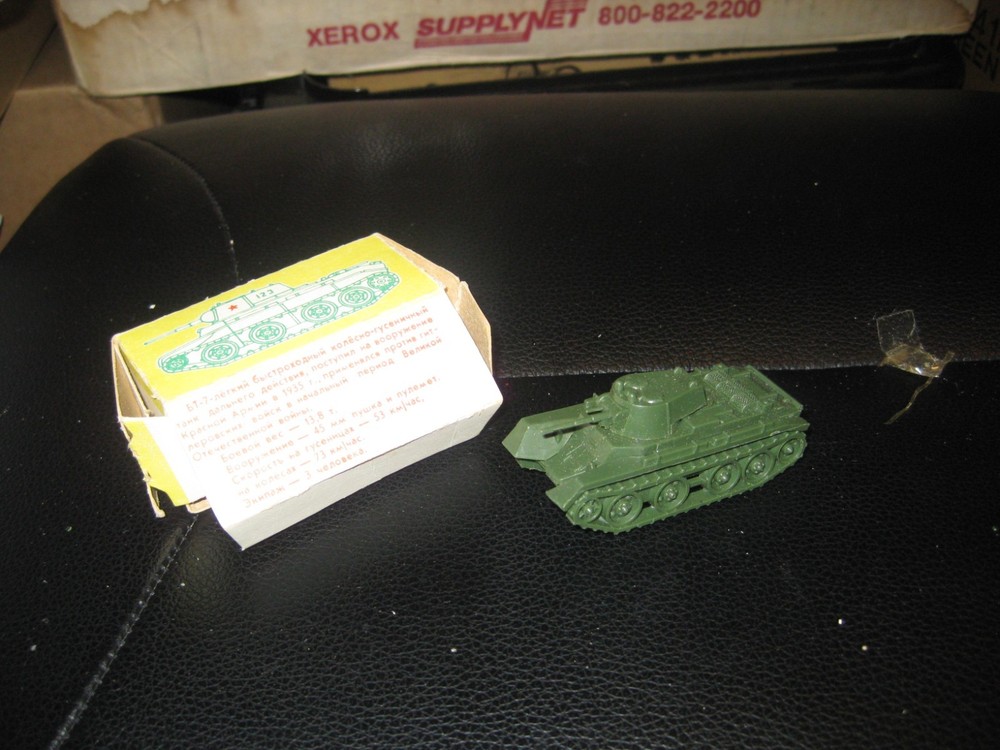 Russian BT-7 Cavalry Tank in 1/87 scale by Russian Manufacturer