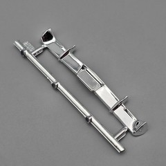 AMT 1/25 66 1966 Chevelle Parts Kitbash Chrome Rear Bumper #203