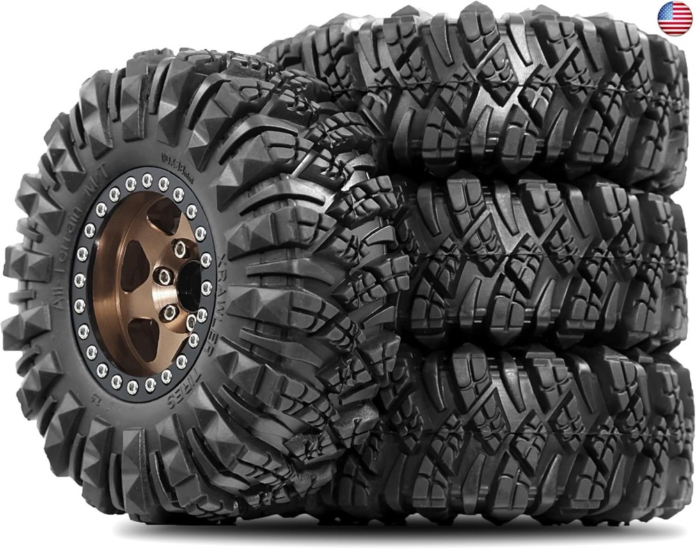STMU Negative Offset 10.4mm 1.9 Beadlock Wheel Rims Aluminum and 1.9 RC Crawler
