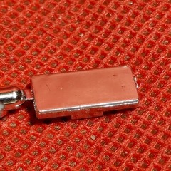 Chrome License Plate 1960 Ford F-100 Pickup 1:25 scale model car part AMT
