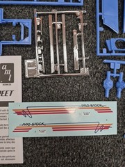 1966 66 Chevy II Nova Pro Street 1/25 Scale Model Parts Lot wide wheel well #2