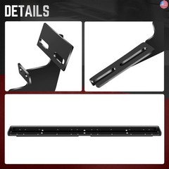 DNA Motoring 6 Inch Wide Flat Running Boards Side Step Bars Compatible with