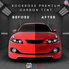 RockRose 20% Premium Carbon Car Window Tint Film 20 in x 25FT 2PLY Charcoal