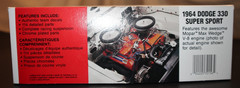 [ LINDBERG #72156 ] COLOR ME GONE 1964 Dodge 330 Super Sport 1:25 PAINT+BUILT