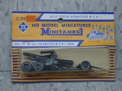 Roco Minitanks / (NEW) 1/87 WWII US M-2 A1 8″ 203mm Field Howitzer Lot #5578
