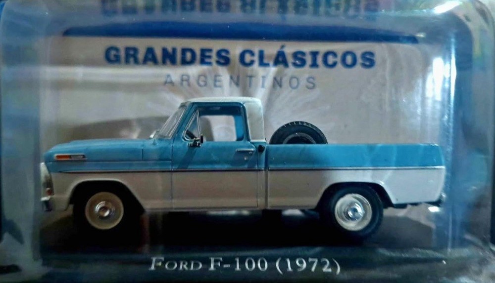 UNUSED FORD F100 BI COLOR 1972 1:43 DIECAST MODEL WITH BUBBLE BUT NO BROCHURE