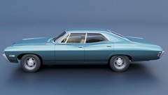 3d Printed 1/25 1968 Chevrolet Impala 4 Door Model Kit