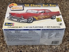 REVELL 1956 CHEVY DEL RAY RARE RED/FLAMES FACTORY SEALED KIT!! CIRCA 2011! VMCP!