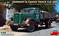 Miniart 1/35 GERMAN 3T CARGO TRUCK 3,6-36S. PRITSCH #38056 *new release* 📌USA📌