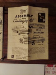 AMT 3 In 1 SMP 1959 Corvette & 1959 Chevy Impala Model Kit (Instructions Only)