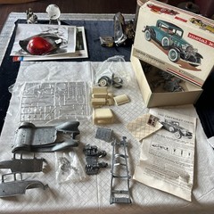 Vintage Hubley Metal Kit 1932 Chevrolet Coupe No. 4869 Parts