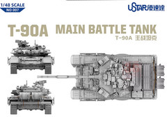 USTAR NO-007 1/48 T-90A MAIN BATTLE TANK MODEL KIT