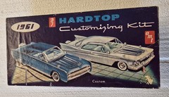Vintage AMT 1961 Lincoln Continental K-421 Box & Huge 1/25 Model Parts Lot
