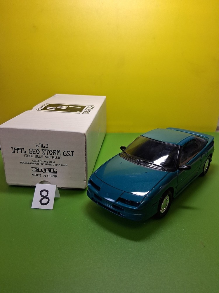 AMT Ertl 1991 Geo Storm GSI (Teal Blue Metallic) Dealer Promo Car