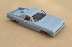 ABS-LIKE RESIN 3D PRINTED 1/24 1968-72 CHEVY NOVA CUSTOM UTE PRO STREET BODY