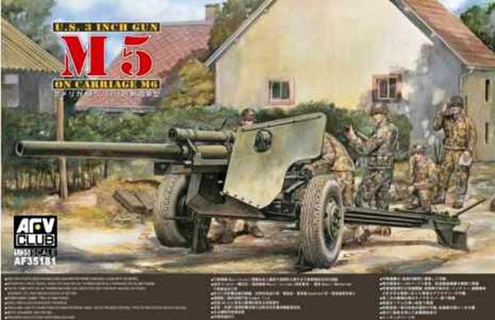 AFV 1/35 US 3-inch Anti-Tank M5 Gun on M6 Carriage AFV35181