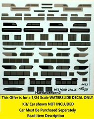 NASCAR DECAL 1990’s NASCAR FORD T-BIRD FRONT GRILL GOODIES DETAIL SHEET 1/24