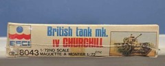 Vintage ESCI 1:72 British mk.IV Churchill Tank Model Kit 8043 ~ Sealed Box