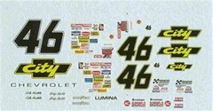 Winscals #46 City Chevrolet 1990-Cole Trickle Nascar decal