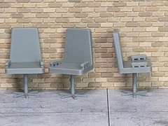 1/24 1/25 Scale Office Chair – For car shop/office diorama – G Scale (set of 3)