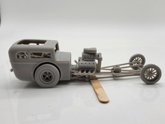 1950’s Hot Rod Body Shell Old School Dragster 1/25 Scale Mode Kit