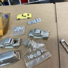 Alloy Forms HO Scale 1941 Plymouth Coupe 1956 Ford Corvette Ford Panel 1950 Ford