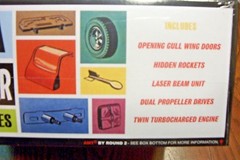 AMT PIRANHA SUPER SPY CAR 1/25 SCALE MODEL KIT (molded in white)