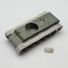 HobbyBoss 1/48 Russian KV Big Turret Tank Parts Lower Hull Started