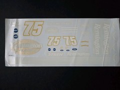 1996 Morgan Shepherd #75 Remington Ford Tbird 1:24 Car Decals – Waterslide Decal