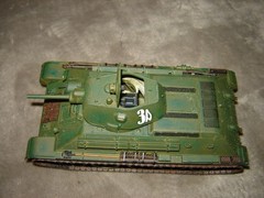 Built 3A Tank 6-3/4 inches long Well Built & Painted Excellent Cond Nice Detail