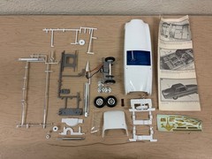 Motorized Maverick Sports Roadster 1964 Model Kit HAWK Partially Built Complete