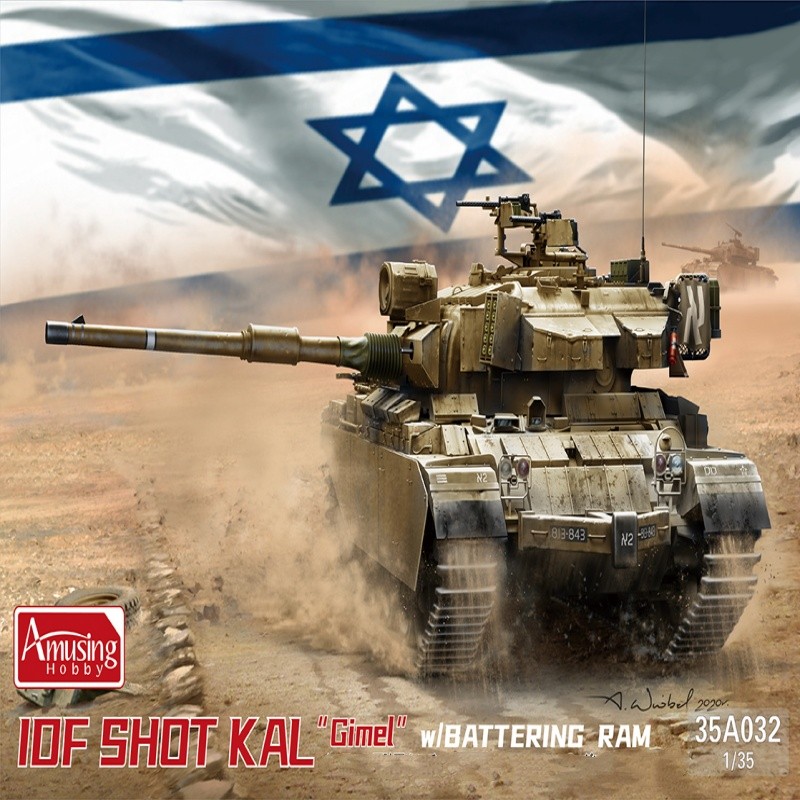 Amusing 35A032 1/35 IDF Shot Kal”Gimel”w/Battering Ram Model Kit