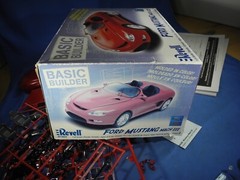 Revell 0859 1/25 Scale Basic Builder ’94 Ford Mustang Mach III Partially Built