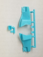 1957 Corvette WHEEL WELL INNER FENDERS & BATTERY from AMT 1:25 Model Kit 57