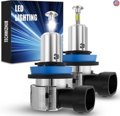 H11 Bulbs, Upgrad 800% Super Bright 30000LM High Low beam No Shadows H8/H9 Fog