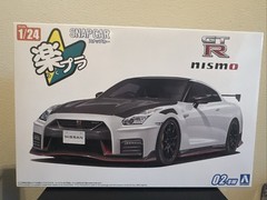 Aoshima 1:24 Snap Car No.02-BW R35 NISSAN GT-R NISMO plastic model kit