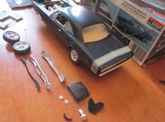 Monogram 1969 Dodge Super Bee 1/24 Lot of 2 Pro Street &Stock Built For Resto 69