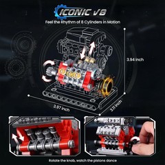Manual Crank 3-in-1 Engine Model Kits for Adults & Teens – Collectible STEM Gift