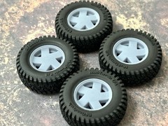 1/24 Scale: 18-Inch “Off-Road 90s Chevy Truck ” Wheels W/ Mud Tires;Jeep,Resin